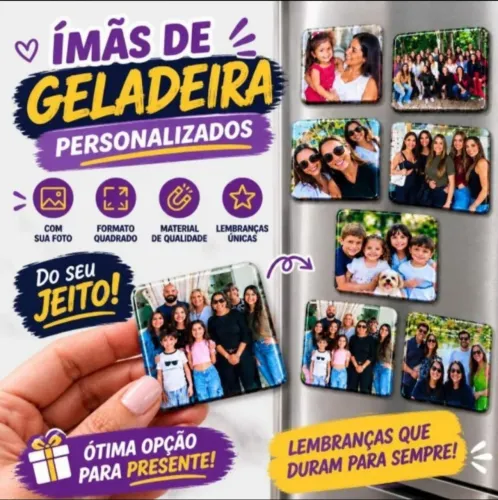 Imãs de Geladeira Personalizado