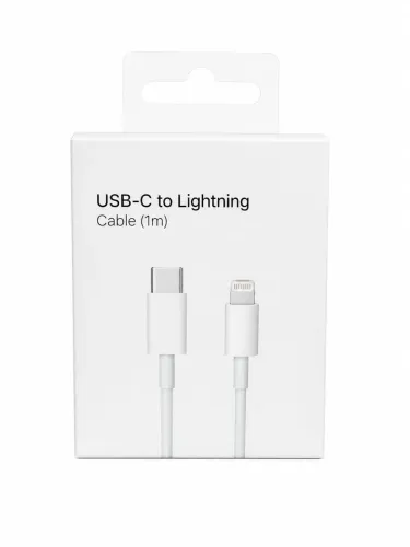 Cabo USB-C para Lightning 1m | Carregamento Rápido para iPhone 11 12 13 14 e 15