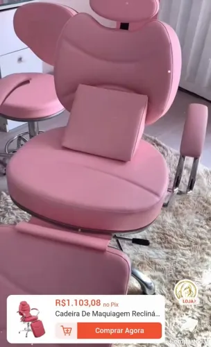 Cadeira maca de maquiagem ou pedicure