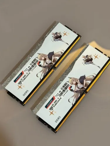 KIT MEMÓRIA RAM JUHOR DDR5 32GB (2x16GB) 6800MHz RGB ? EDIÇÃO ESPECIAL ANIME