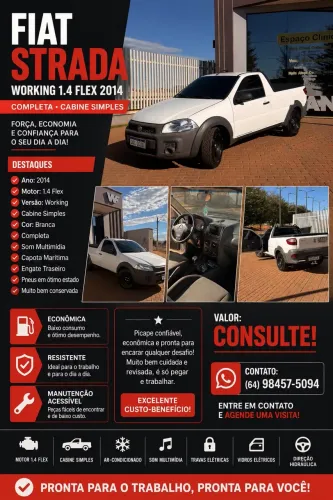 Fiat Strada Working 1.4 MPI Fire Flex 8V CS 2014