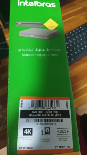 GRAVADOR DIGITAL DE VIDEO INTELBRAS NVD 1408 - SÉRIE 1000 - 8 câmeras - 4k