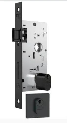 Fechadura Pivotante Rolete Externa 40mm 803 Preto Fosco Stam