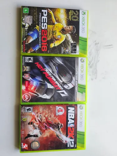 Jogos xbox 360 originais PES 2016 Need For Speed 2k12 NBA