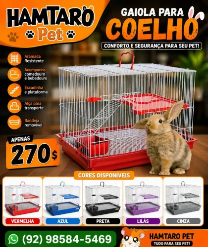 Gaiola para coelho