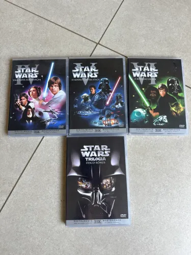 DVDs Star Wars 4,5,6 e disco Bônus