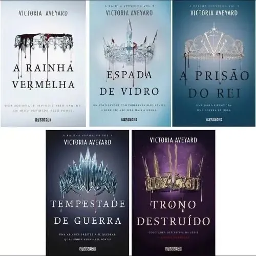 Kit A Rainha Vermelha - Coleção 5 livros Victoria Aveyard 