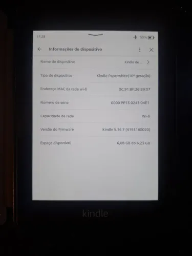 Kindle Paperwhite 10ª Geração + Capa WB Preta