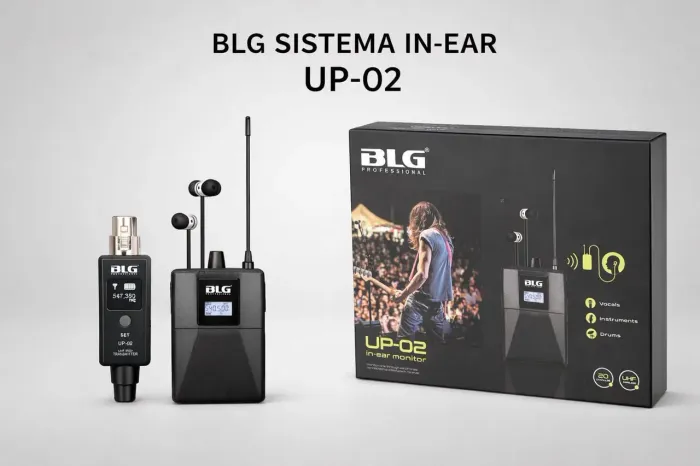 Monitor Retorno de Palco sem Fio BLG Up-02 In-Ear