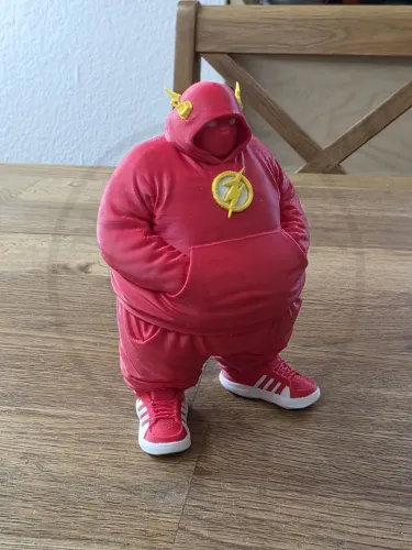 The Flash Fat Action Figure 18cm Altura 