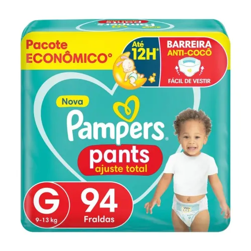 3 pacotes de Fralda Pampers tamanho g