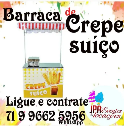 O cheiro tá chegando aí e crepe no palito