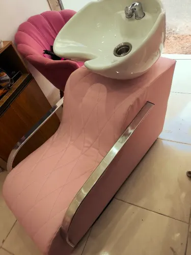 Lavatório para salão de beleza Rosa bebê novo.