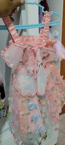 Vestido de festa tema borboleta ou jardim 
