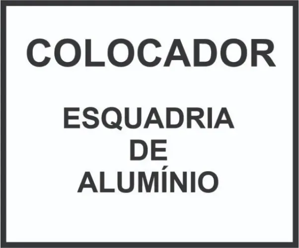 Colocador de esquadria de alumínio