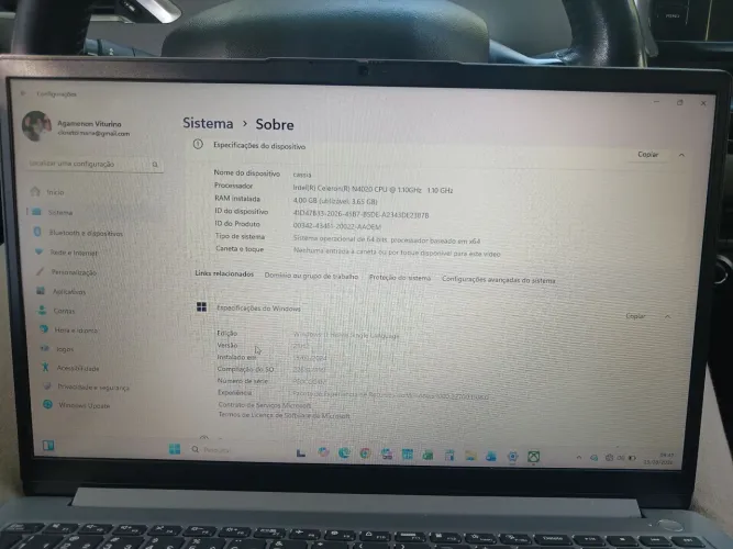 Notebook Lenovo 