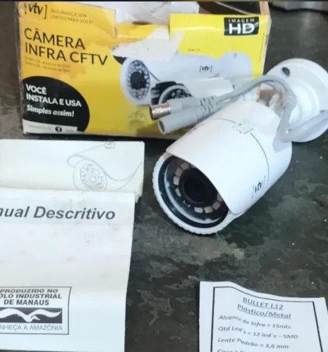 Câmera CFTV VTV Bullet HD L12 - NOVA na Caixa! Oportunidade