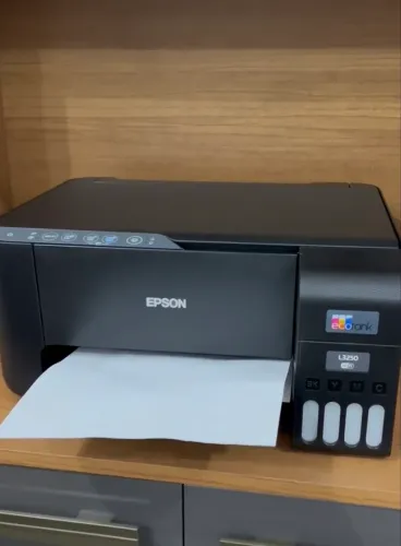 Impressora 3x1 Multifuncional Epson Ecotank L3250 Wifi Biv Cor Preto