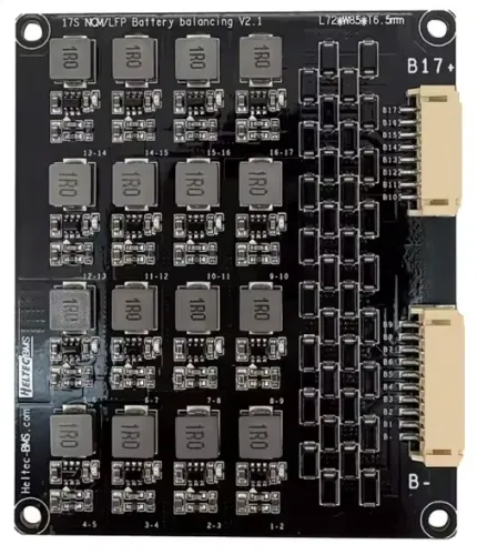 Balanceador/Equalizador ativo Heltec 2S-17S 1.2A para ferramentas elétricas de bateria