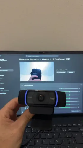 Webcam Logitech C920 Full HD 1080p com microfone