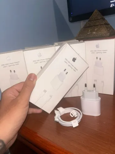 Carregador iPhone (6 ao 14) Turbo 20W Fonte USB-C + Cabo 1m Lightning Carregamento Rápido
