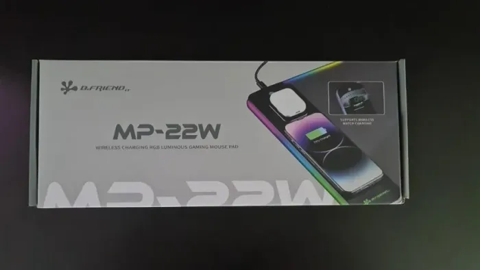 Mousepad Gamer RGB com 2 bases de Carregamento sem Fio