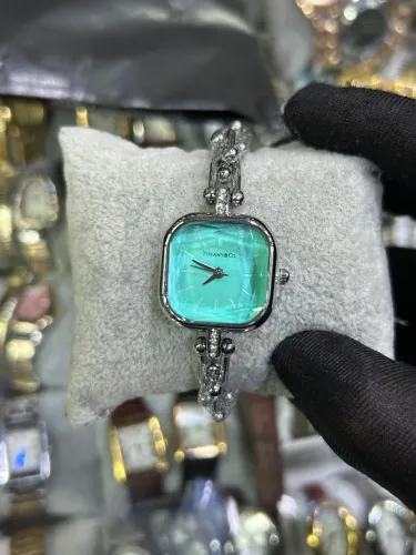 Relogio azultiffany hardwear blogueira luxury