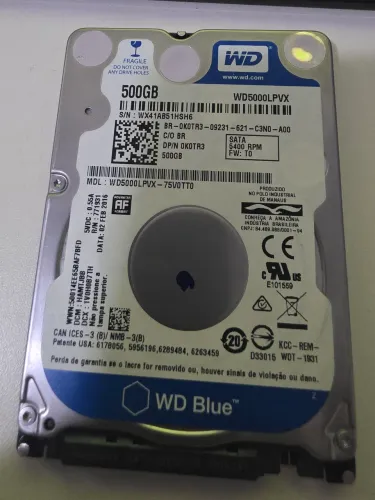 HD 500 GB WD Saudável