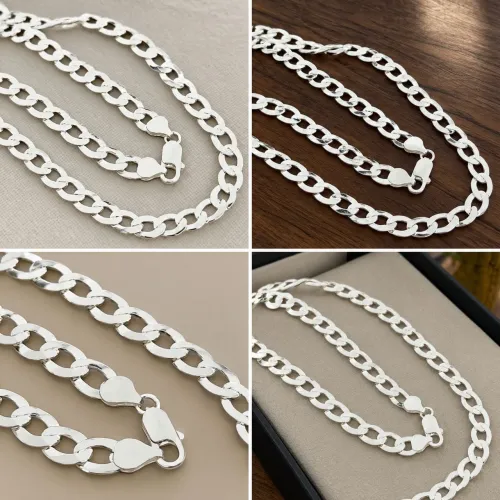 Corrente de prata 925-60cm prata legitima