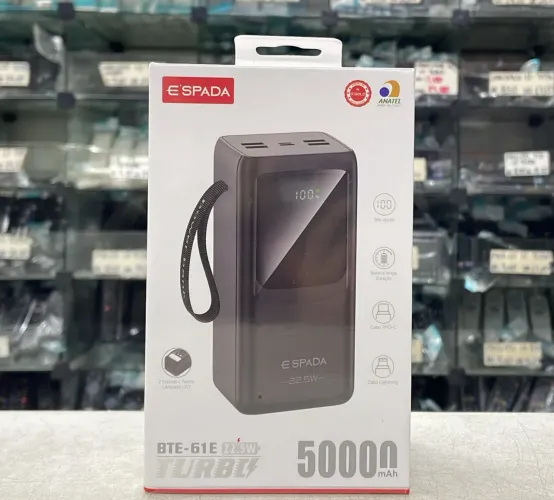 Power bank bateria portátil recarregável