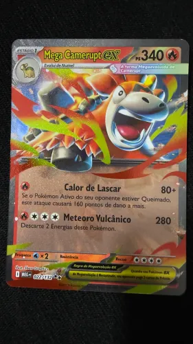 Pokemon Mega Camerupt Ex 022/132 NOVA