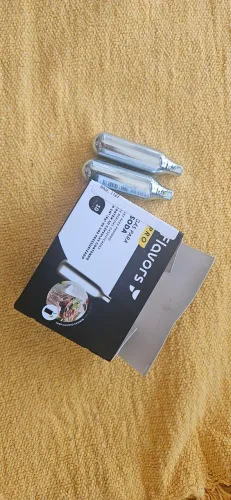 Garrafa Sifão Profissional Água com Gás Soda Italiana Refrigerante Gaseificadora + 2 Refil