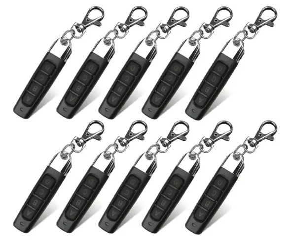 10x Controle Remoto 433mhz 4 Botões Modelo Mini- Full