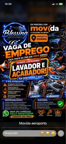 Vaga lavador e acabamento