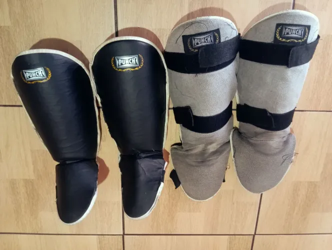 Duas caneleiras Muay Thai e kickboxing