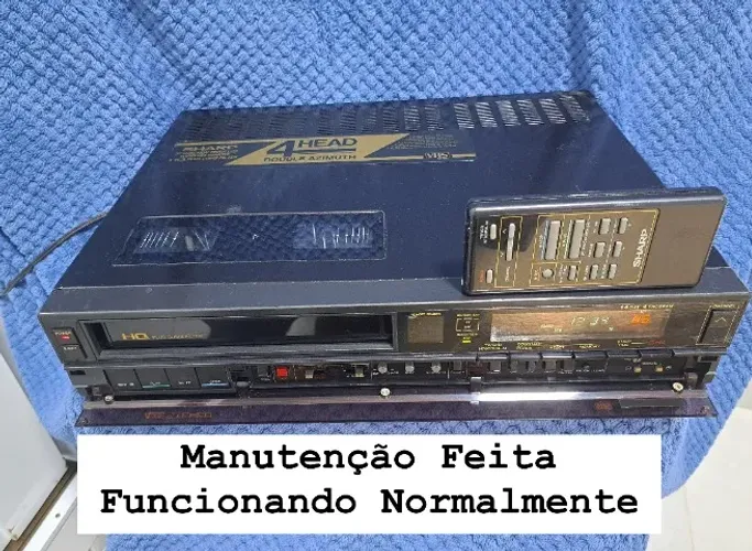 Video Cassete SHARP 4 Cabeças Com Controle Remoto VC-794b