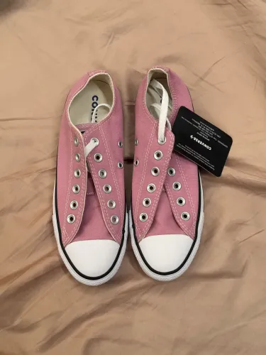 All star cano baixo rosa
