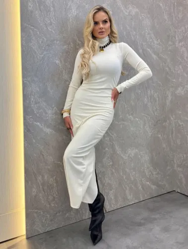 Vestido branco longo TAM g