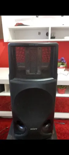 Caixas subwoofer ativo sony com tuita eletrostática produto do Japão funcionando