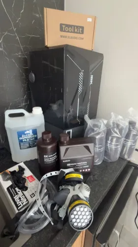 KIT COMPLETO IMPRESSÃO 3D RESINA - ELEGOO SATURN 4 ULTRA 16K + MERCURY PLUS V3.0