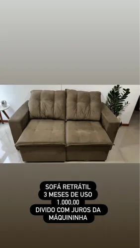 Sofá retrátil com 2 meses de uso