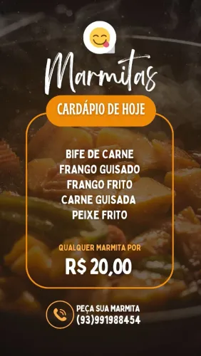 Marmitas caseiras 