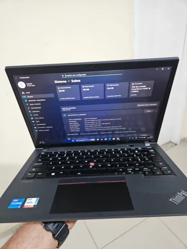 Notebook Lenovo Thinkpad i5 de 11° geração, 16gb de ram, ssd 256gb nvme, vídeo ires xe.