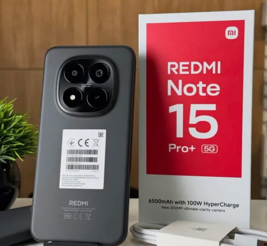 Smartphone Redmi Note 15 Pro Plus - 512/12 5G - Preto -Black + entrega imediata - Global