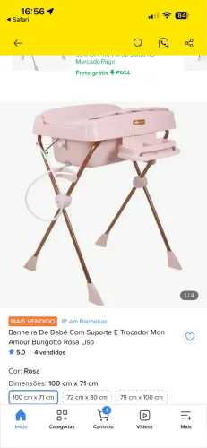 Banheira Burigotto Rosa