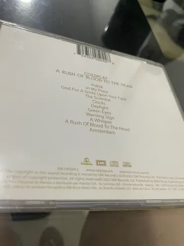 Cd Coldplay A Rush of blood to the head