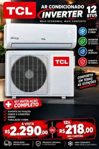 VENDO AR CONDICIONADO INVERTER TCL 12 MIL BTUS