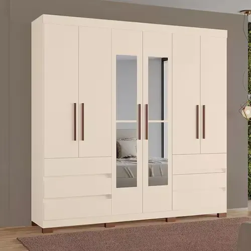 Seu Quarto Mais Sofisticado com o Guarda-Roupas Panamá 100% MDF