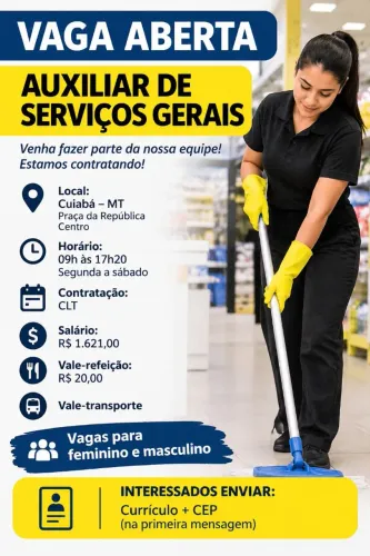 Auxiliar de Serviços Gerais