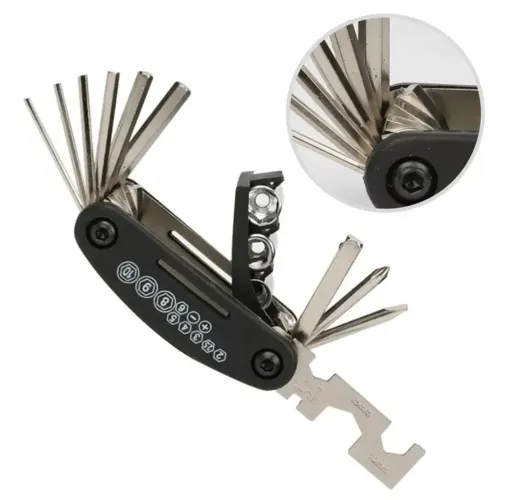 CANIVETE DE FERRAMENTAS PARA BICICLETA - 15 FUNÇÕES - ATRIO B1032